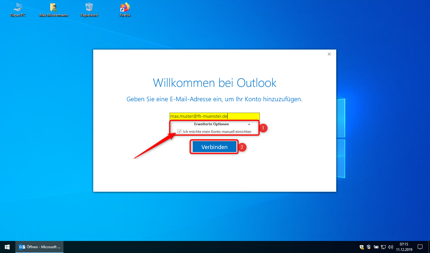 E-Mail mit Outlook 2019 unter Windows 10 - Tutorials ...